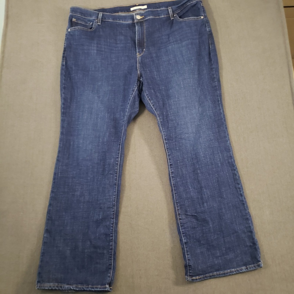Levis 725 Jeans Womens Size 24W High Rise Bootcut Dark Wash